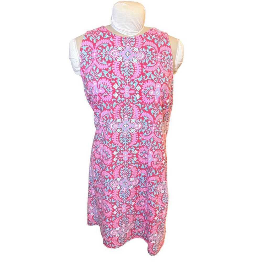 Talbots Effortless Jersey Medallion Open Back Dress XL